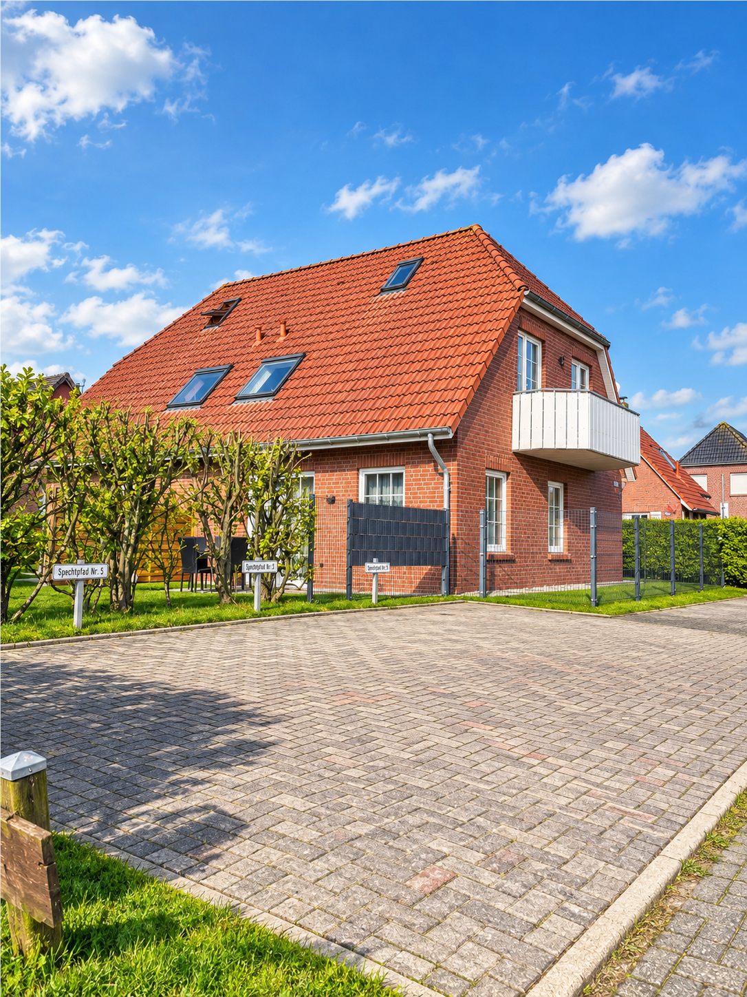 Parkplatz an der Ferienwohnung Küstenliebe